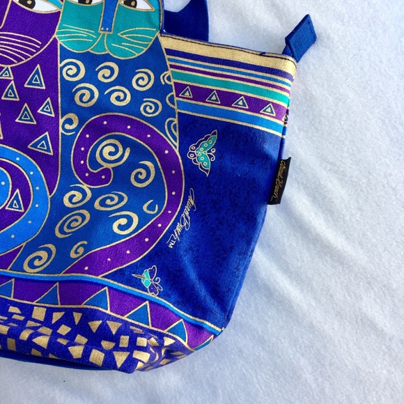 Cutout Cats Feline Indigo Tote - Picture 4 of 6